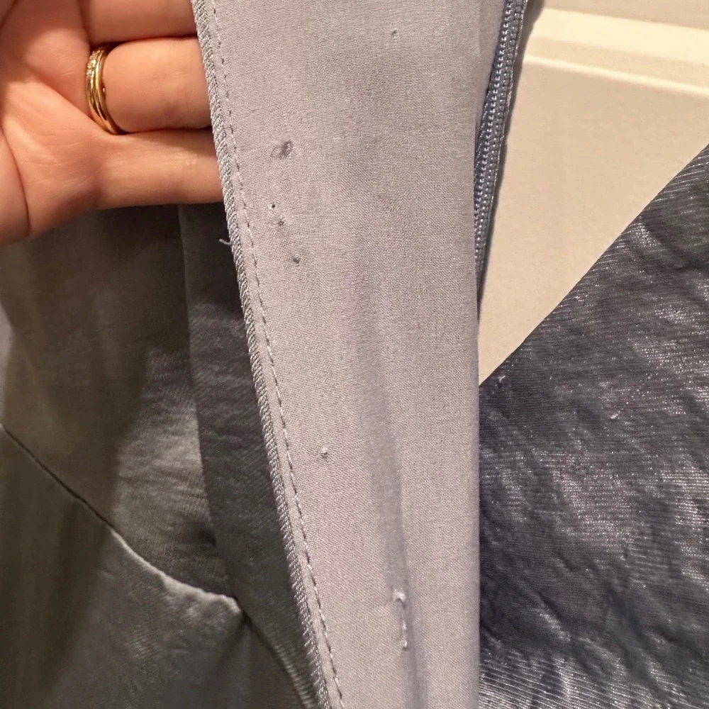 Harlyn Dusty Blue Ruffle Maxi‎ Dress XS Formal Cocktail Bridesmaid - Picture 11 of 11